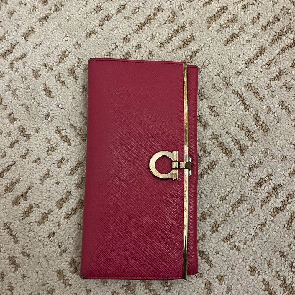Salvatore Ferragamo Hot Pink Wallet
